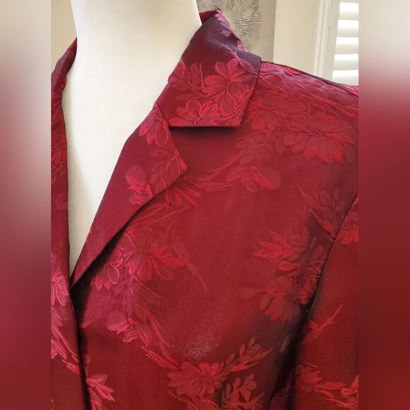 Chico's Design Silk Blend Button Down Shirt Sz Med - Picture 4 of 11